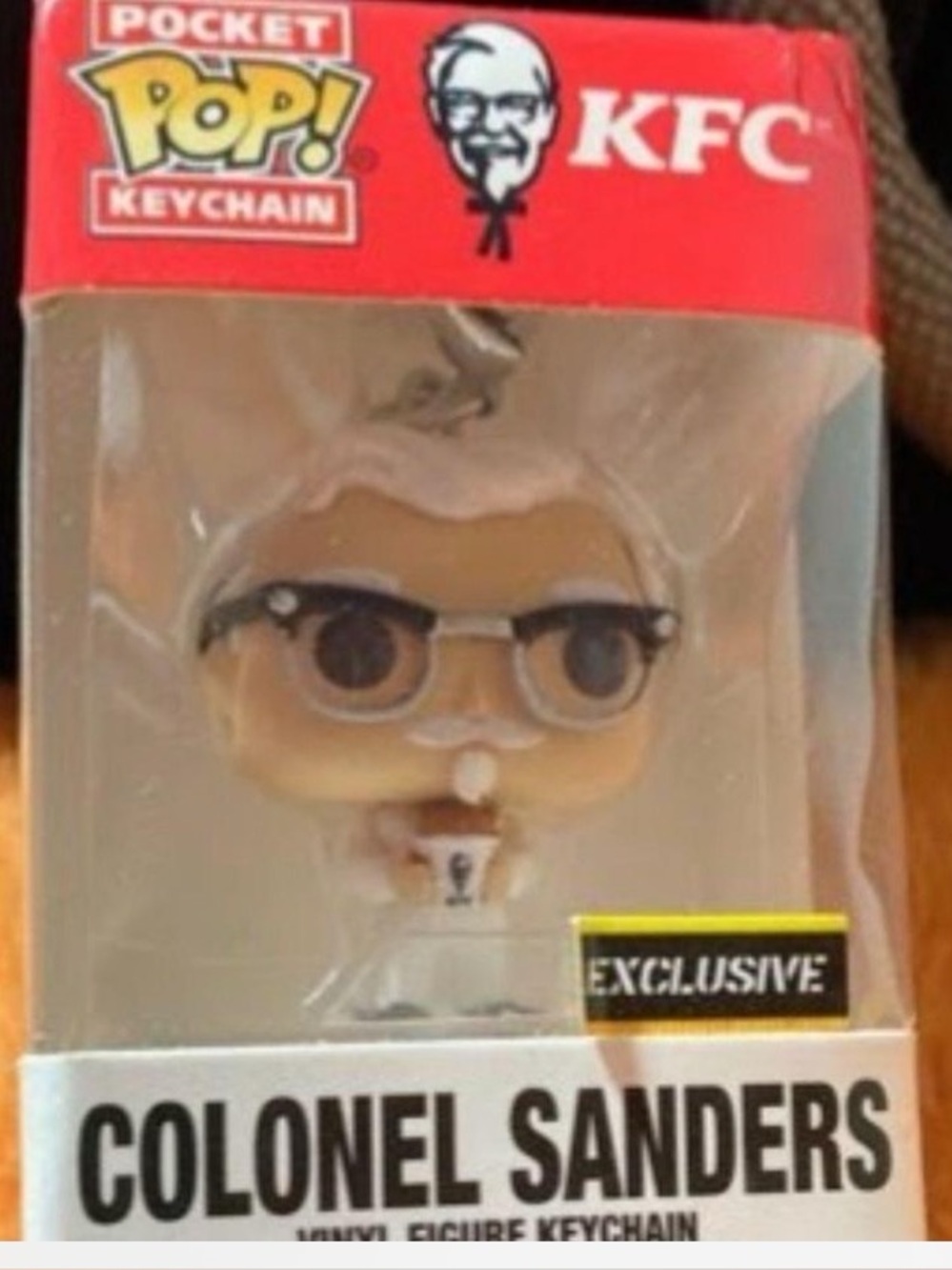 Funko Pop! Keychain KFC Colonel Sanders - White, Black & Red sealed